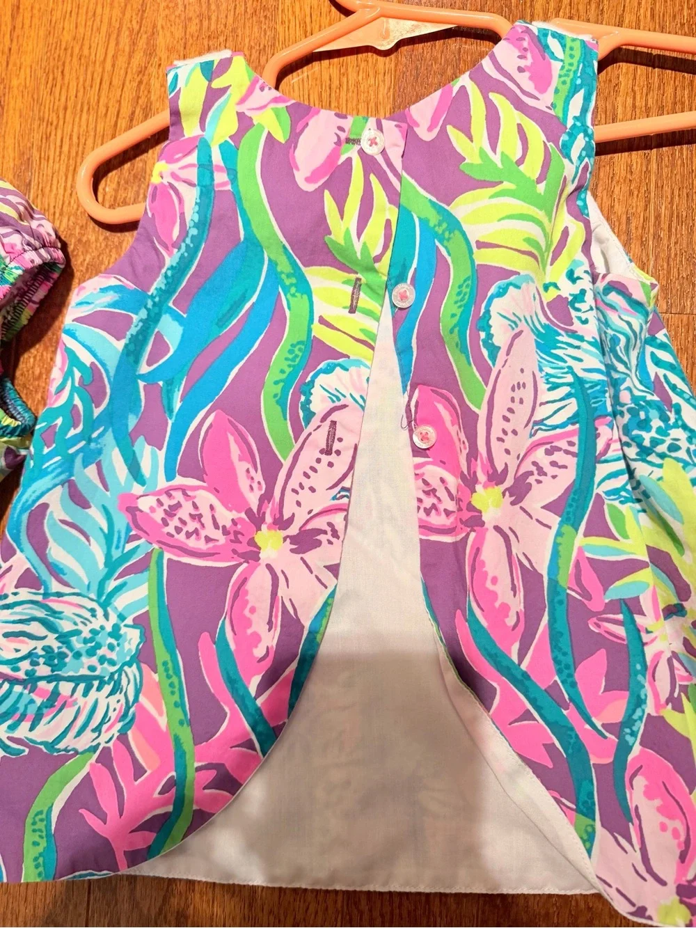 Lilly Pulitzer Girls' Tropical Floral Tunic dress & Bloomer set